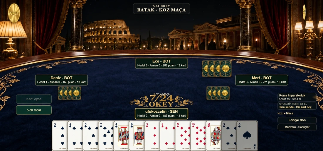 Batak · Koz Maça · 7/24 Games